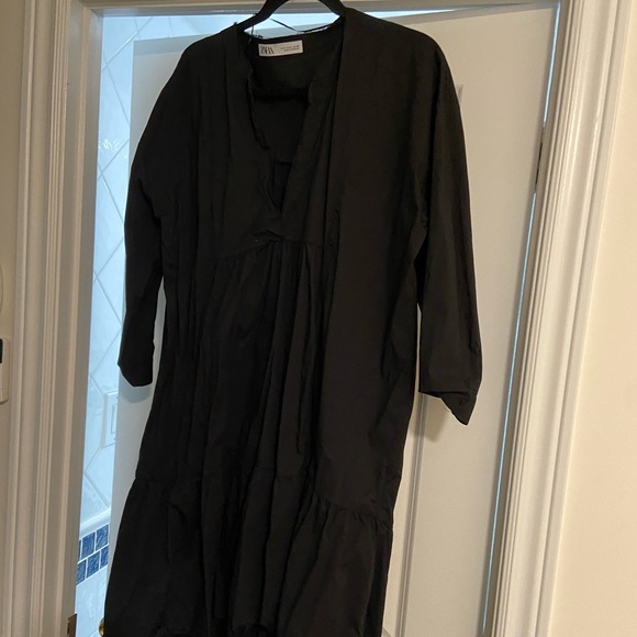 Zara Dresses & Skirts - Zara size S high low black loose dress